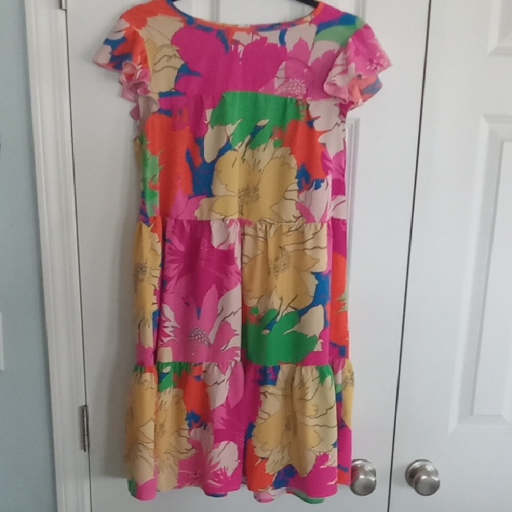 SHEIN Multicolor Floral Mini Dress